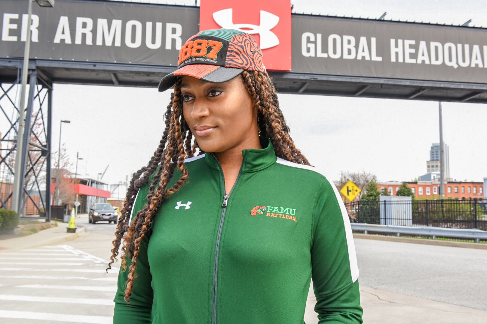 Women's green track outlet jacket